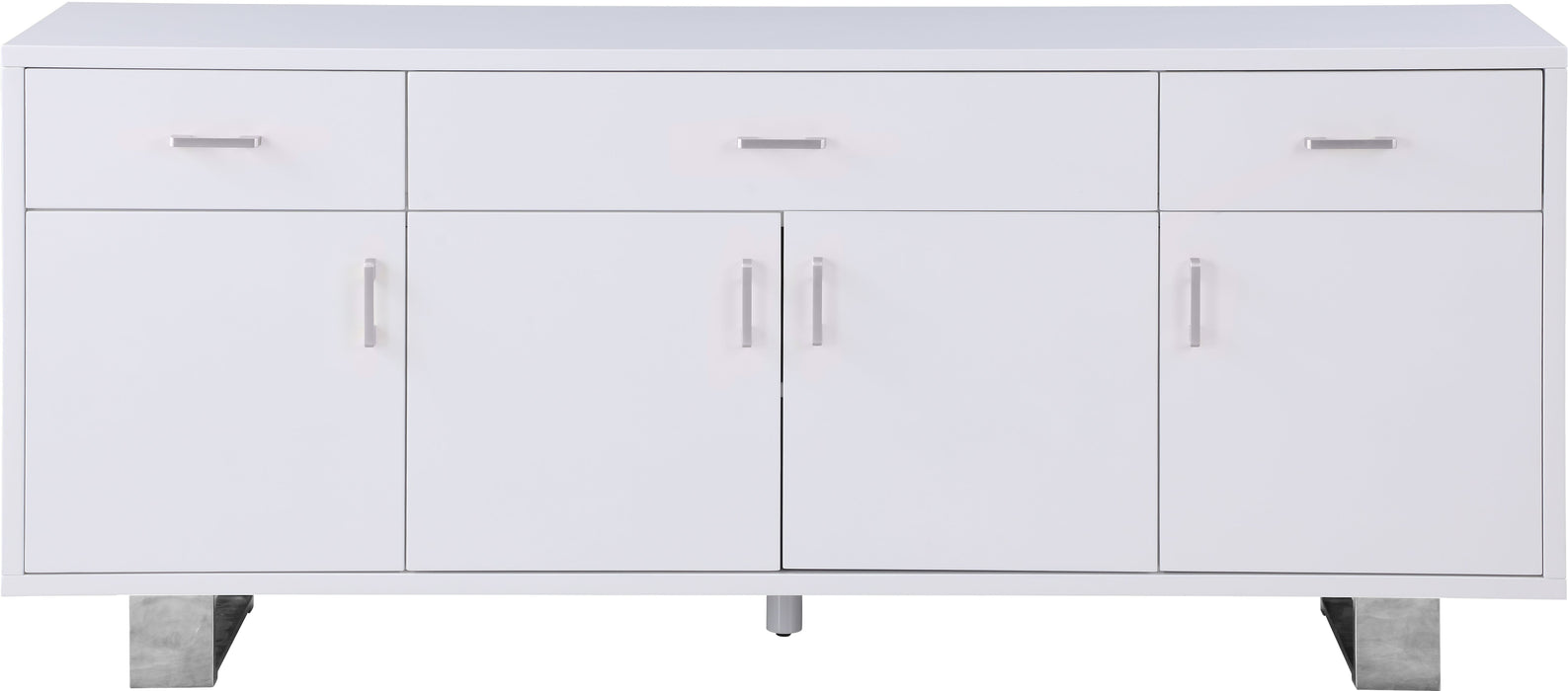 Excel White Lacquer Sideboard/Buffet - Sterling House Interiors