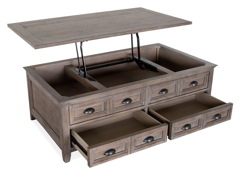 Paxton Place Lift Top Storage Cocktail Table With Casters