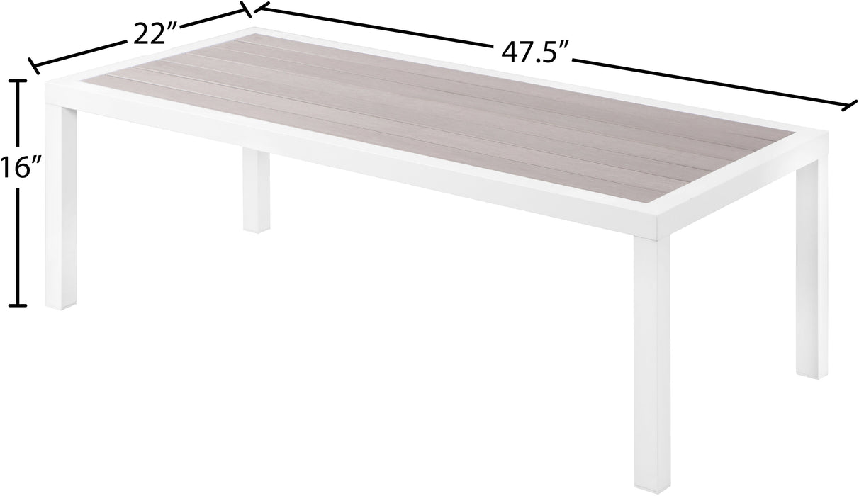 Nizuc Polywood Outdoor Patio Aluminum Coffee Table - Sterling House Interiors