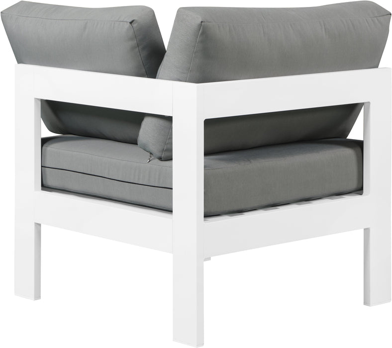 Nizuc Waterproof Fabric Outdoor Patio Aluminum Corner Chair - Sterling House Interiors