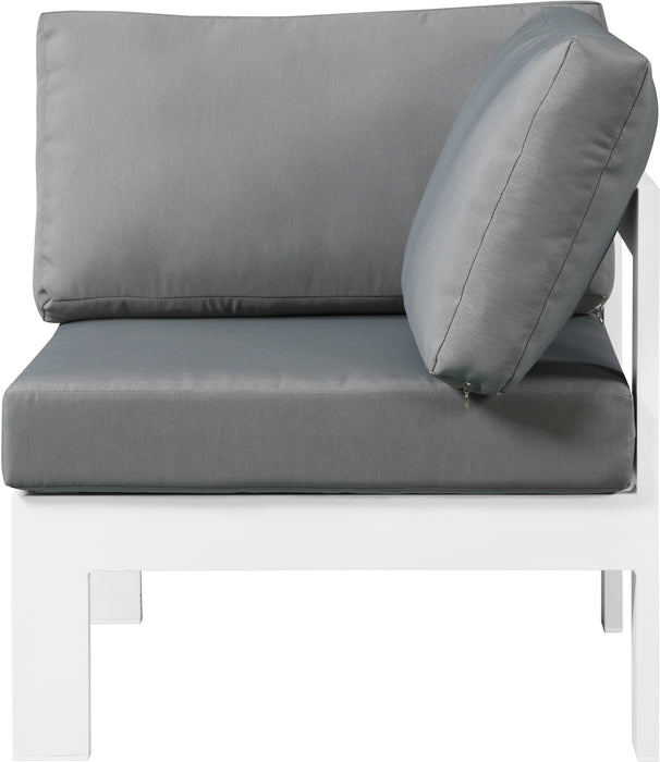 Nizuc Waterproof Fabric Outdoor Patio Aluminum Corner Chair - Sterling House Interiors