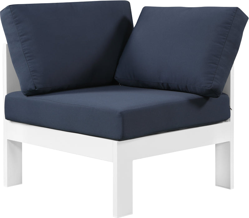 Nizuc Waterproof Fabric Outdoor Patio Aluminum Corner Chair - Sterling House Interiors