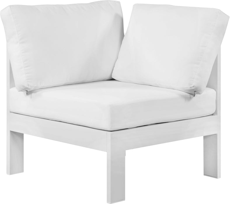 Nizuc Waterproof Fabric Outdoor Patio Aluminum Corner Chair - Sterling House Interiors