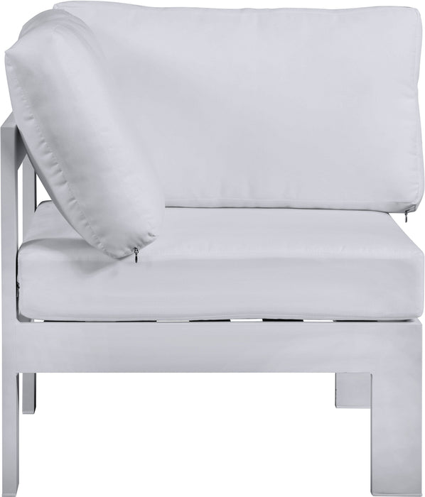 Nizuc Waterproof Fabric Outdoor Patio Aluminum Corner Chair - Sterling House Interiors
