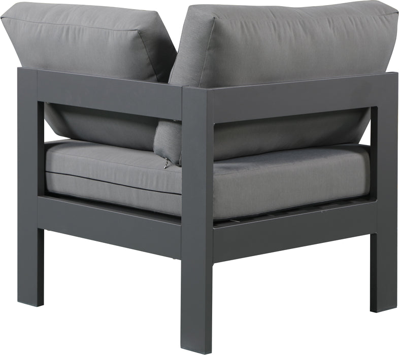 Nizuc Waterproof Fabric Outdoor Patio Aluminum Corner Chair - Sterling House Interiors