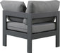 Nizuc Waterproof Fabric Outdoor Patio Aluminum Corner Chair - Sterling House Interiors