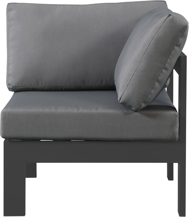 Nizuc Waterproof Fabric Outdoor Patio Aluminum Corner Chair - Sterling House Interiors
