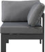 Nizuc Waterproof Fabric Outdoor Patio Aluminum Corner Chair - Sterling House Interiors