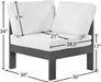 Nizuc Waterproof Fabric Outdoor Patio Aluminum Corner Chair - Sterling House Interiors