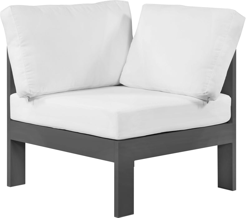 Nizuc Waterproof Fabric Outdoor Patio Aluminum Corner Chair - Sterling House Interiors