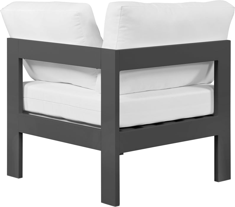 Nizuc Waterproof Fabric Outdoor Patio Aluminum Corner Chair - Sterling House Interiors