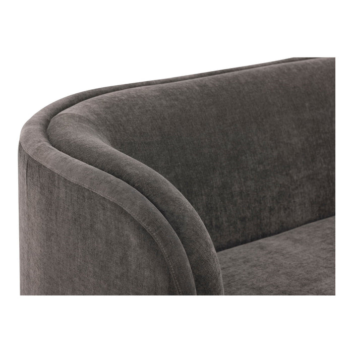 Yoon Chaise Left Umbra Grey Dark Brown