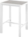 Nizuc Polywood Outdoor Patio Aluminum Square Bar Table - Sterling House Interiors