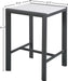 Nizuc Polywood Outdoor Patio Aluminum Square Bar Table - Sterling House Interiors