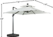 Nizuc White Waterproof Fabric Adjustable Outdoor Umbrella - Sterling House Interiors