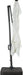 Nizuc White Waterproof Fabric Adjustable Outdoor Umbrella - Sterling House Interiors