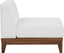 Rio Off White Waterproof Fabric Outdoor Patio Modular Armless Chair - Sterling House Interiors