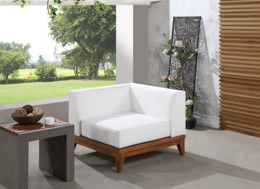 Rio Off White Waterproof Fabric Outdoor Patio Modular Corner Chair - Sterling House Interiors