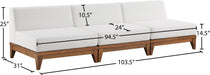 Rio Waterproof Fabric Outdoor Patio Modular Sofa - Sterling House Interiors