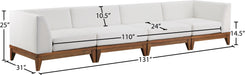 Rio Off White Waterproof Fabric Outdoor Patio Modular Sofa - Sterling House Interiors