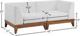 Rio Off White Waterproof Fabric Outdoor Patio Modular Sofa - Sterling House Interiors