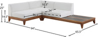 Rio Off White Waterproof Fabric Outdoor Patio Modular Sectional - Sterling House Interiors