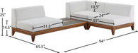 Rio Off White Waterproof Fabric Outdoor Patio Modular Sectional - Sterling House Interiors