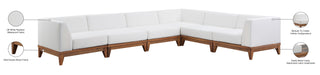 Rio Off White Waterproof Fabric Outdoor Patio Modular Sectional - Sterling House Interiors