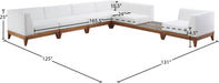 Rio Off White Waterproof Fabric Outdoor Patio Modular Sectional - Sterling House Interiors