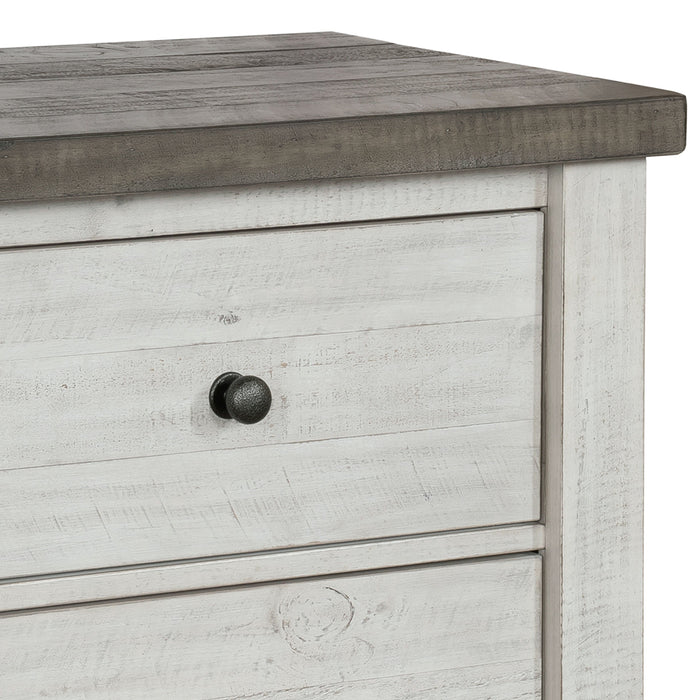 Valley Ridge 2 Drawer Nightstand White