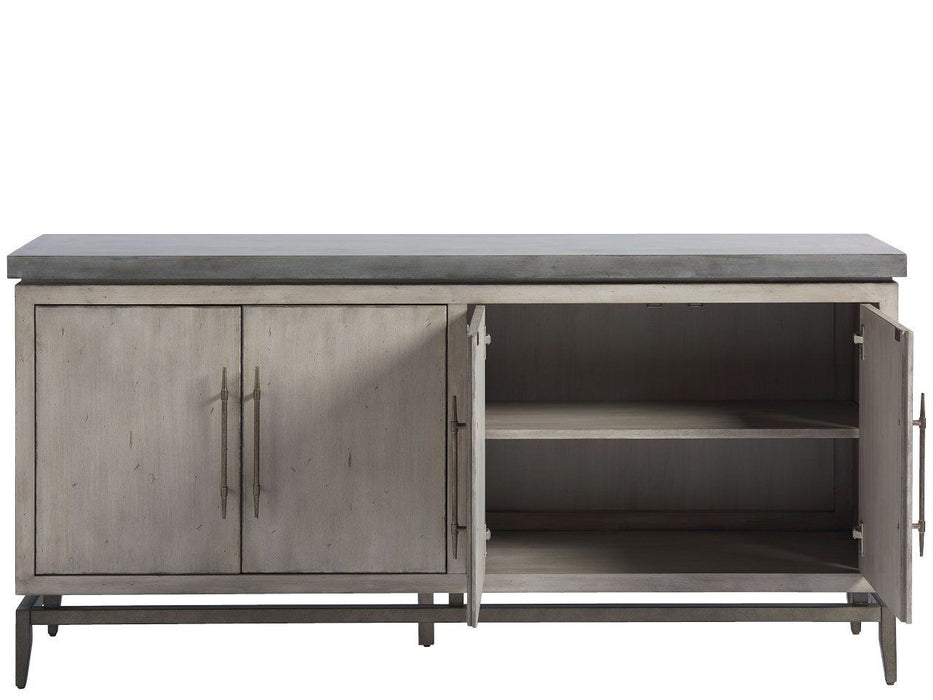 Curated Sebastian Entertainment Console Dark Gray