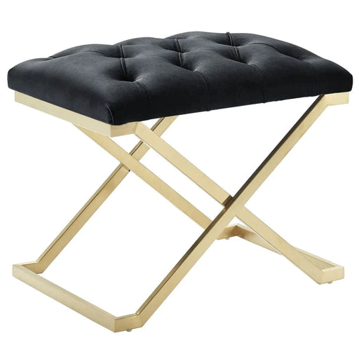 Rada Bench in Black/Gold - Furniture Depot