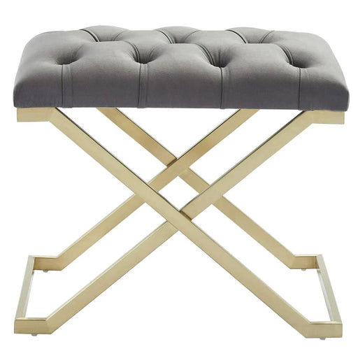 Rada Bench in Grey/Gold - Furniture Depot