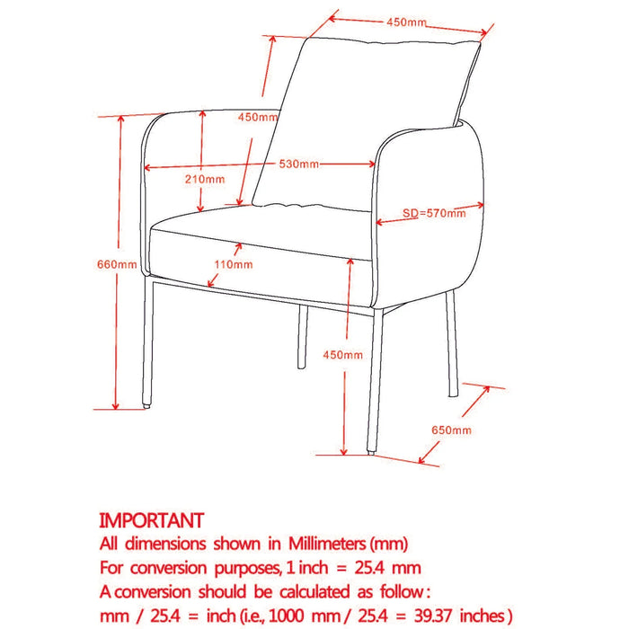 PETRIE-ACCENT CHAIR-CHARCOAL/BK LEG - Furniture Depot