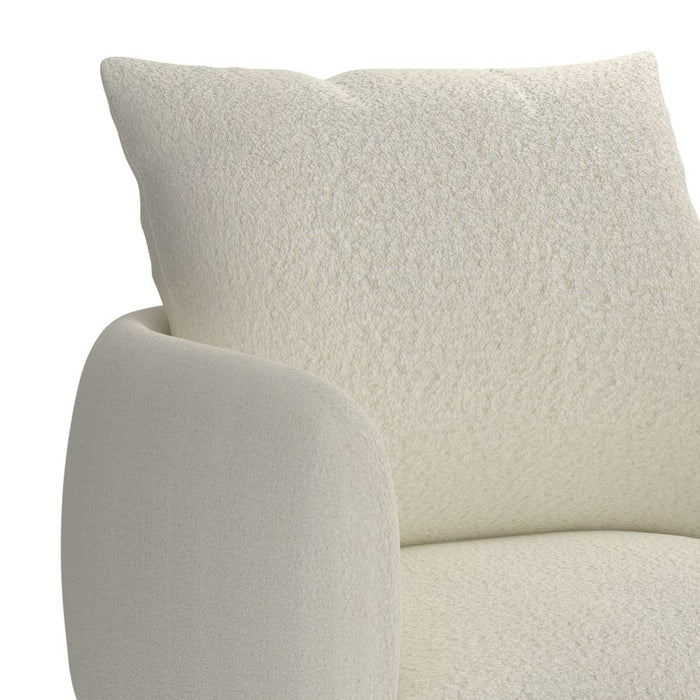 Zana Accent Chair in Cream Boucle - Furniture Depot