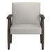 Wilder Accent Chair in Grey-Beige and Weathered Brown - Furniture Depot