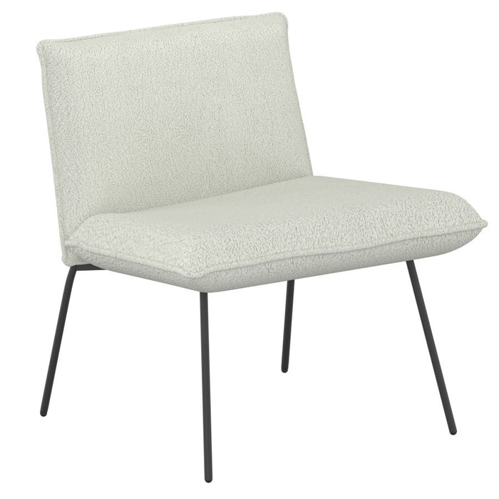 Gigi Accent Chair in Cream Boucle Fabric