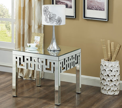 Aria Mirrored End Table - Sterling House Interiors