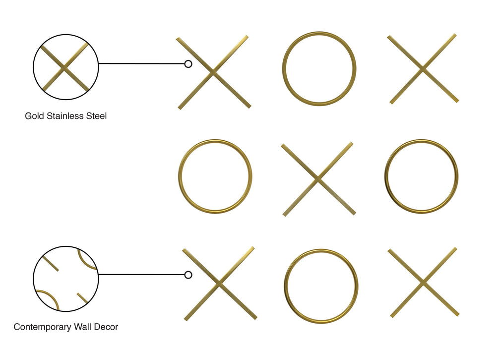 XOXO Stainless Steel Wall Decor - Sterling House Interiors