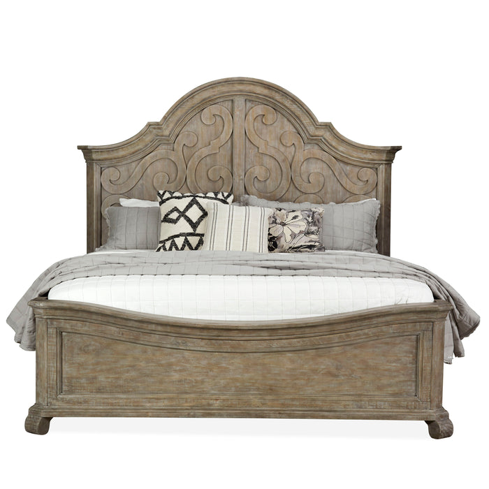 Tinley Park Complete King Shaped Panel Bed