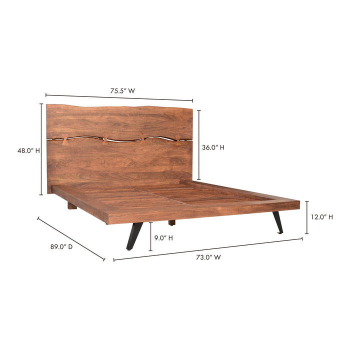 Madagascar Platform Bed Brown