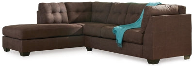 Maier 2 pc Sectional with Left-arm facing corner chaise and right-arm facing Sofa - Charcoal - Sterling House Interiors