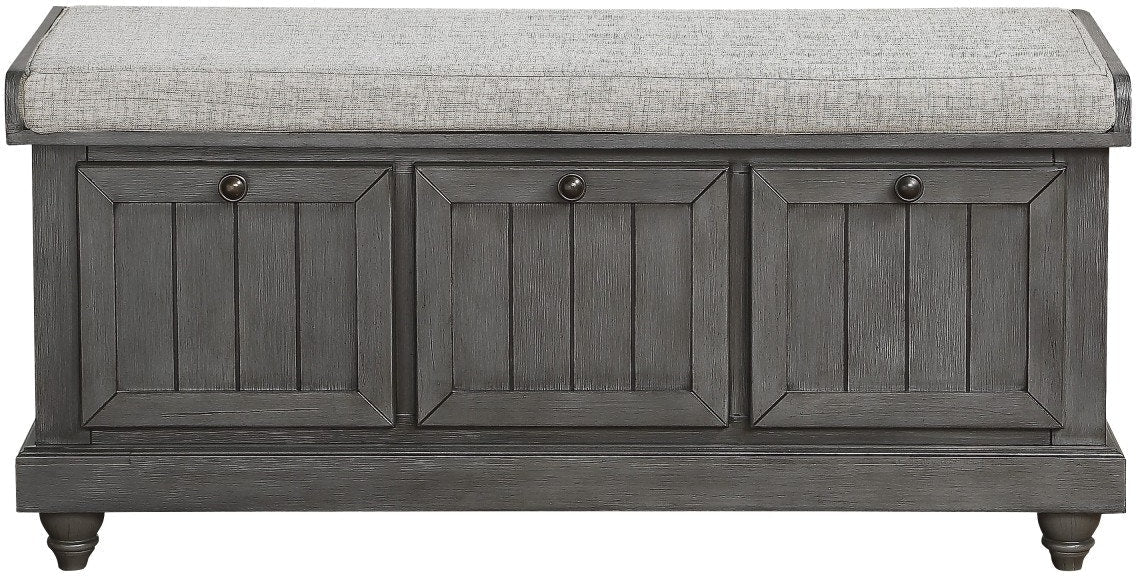 Woodwell Storage Bench - Grey