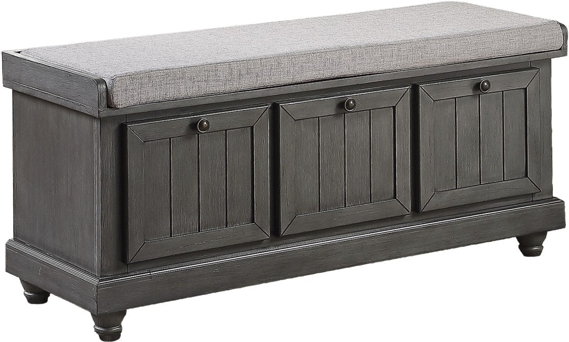 Woodwell Storage Bench - Grey