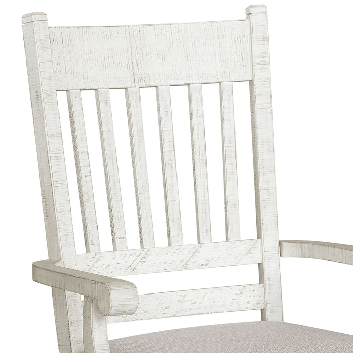 Valley Ridge Dining Arm Chair White