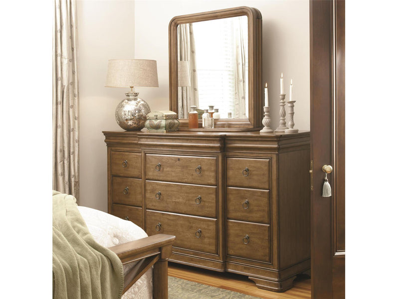 New Lou Vertical Storage Mirror Dark Brown