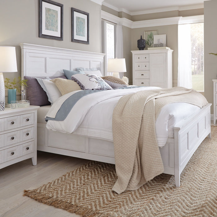 Heron Cove Complete California King Panel Bed With Regular Rails