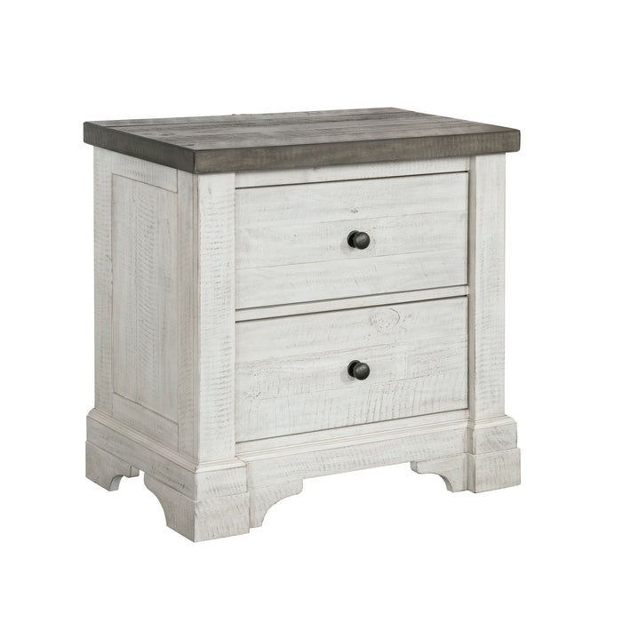 Valley Ridge 2 Drawer Nightstand White