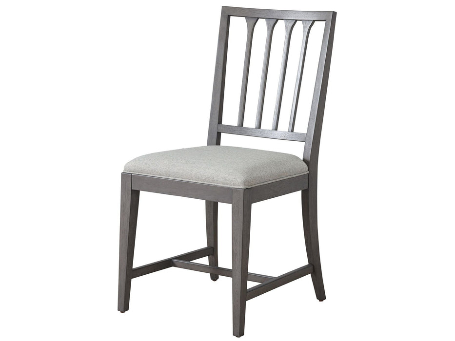 Past Forward Slat Back Side Chair Dark Gray