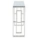 Eros Console Table in Silver - Furniture Depot